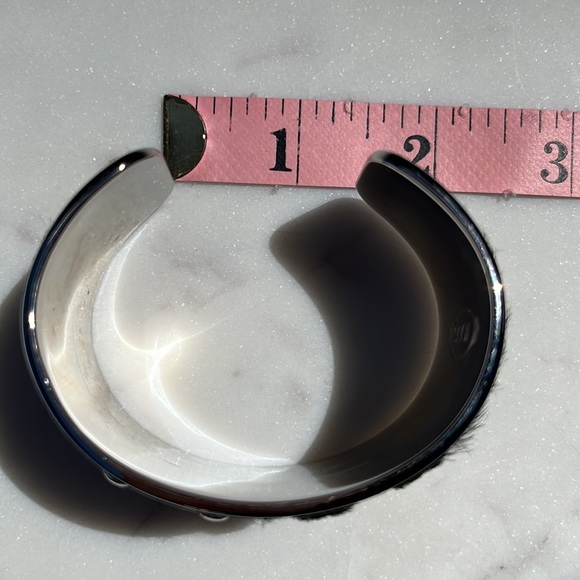 Authentic TOD’S Studded Cuff Bracelet ~ in Black Pony Hair (Calf Hair) - Picture 10 of 14